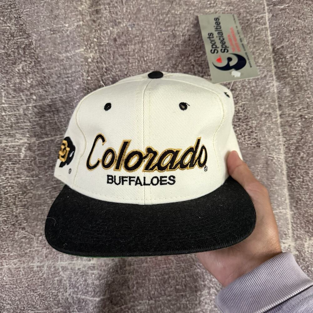 NWT Men's Vintage 90's Sports Specialties Colorado Buffaloes Script Snapback Hat